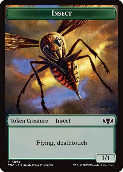 Insect (0023) / Wall Double-Sided Token (Commander: Tarkir: Dragonstorm) Near Mint