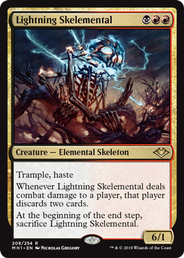 Lightning Skelemental (Modern Horizons) Light Play
