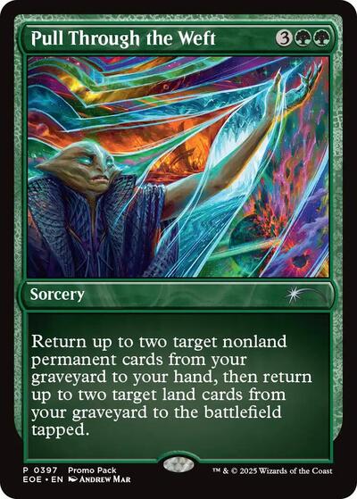 Pull Through the Weft (Promo Pack: Edge of Eternities) Near Mint Foil