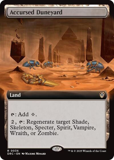 Accursed Duneyard (Extended Art) (Commander: Aetherdrift) Light Play