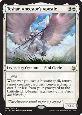 Teshar, Ancestor's Apostle (Dominaria) Light Play Foil
