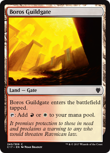 Boros Guildgate (Commander 2017) Light Play
