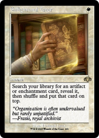Enlightened Tutor (Retro Frame) (Dominaria Remastered) Near Mint