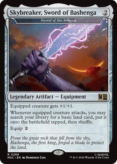 Skybreaker, Sword of Bashenga - Sword of the Animist (Commander: Marvel Super Heroes) Near Mint