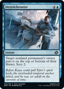 Desynchronize (The Brothers' War) Near Mint Foil