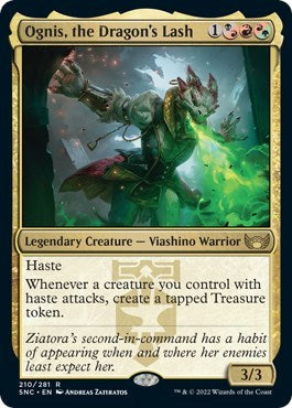 Ognis, the Dragon's Lash (Streets of New Capenna) Light Play Foil