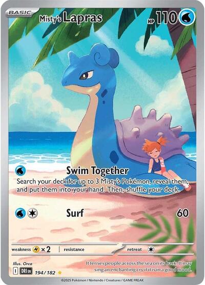 Misty's Lapras - 194 (SV10: Destined Rivals) Near Mint Holofoil