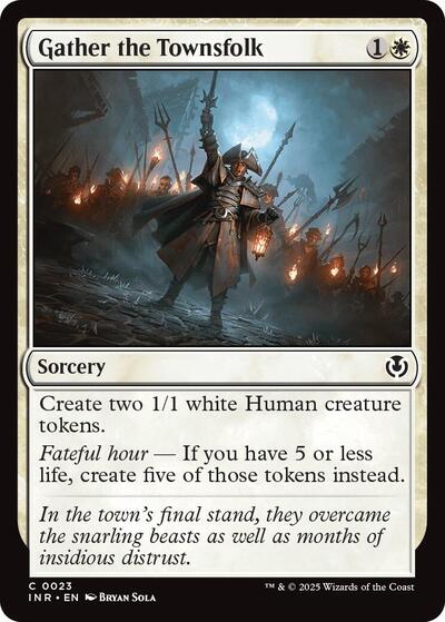 Gather the Townsfolk (Innistrad Remastered) Light Play Foil