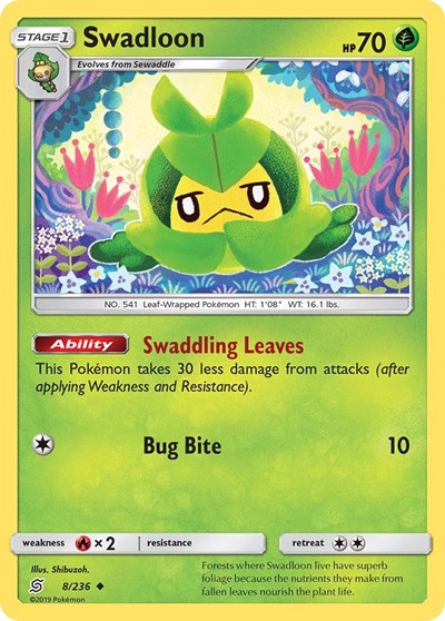 Swadloon (SM - Unified Minds) Near Mint Reverse Holofoil