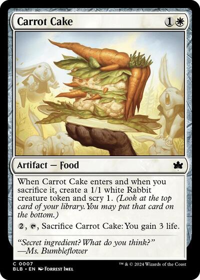 Carrot Cake (Bloomburrow) Near Mint Foil