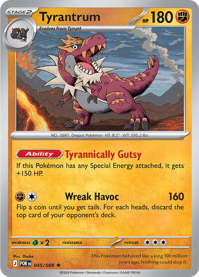 Tyrantrum (ME03: Perfect Order) Near Mint Holofoil