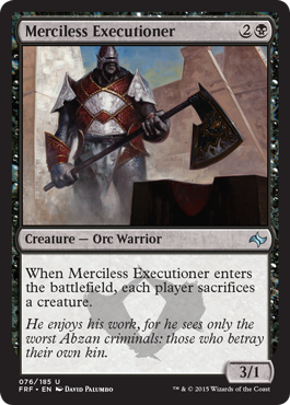 Merciless Executioner (Fate Reforged) Light Play