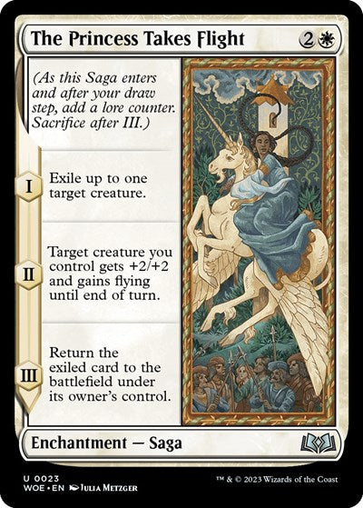 The Princess Takes Flight (Wilds of Eldraine) Near Mint Foil