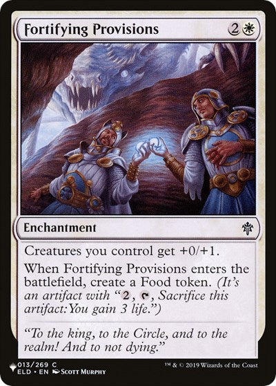 Fortifying Provisions (The List) Light Play