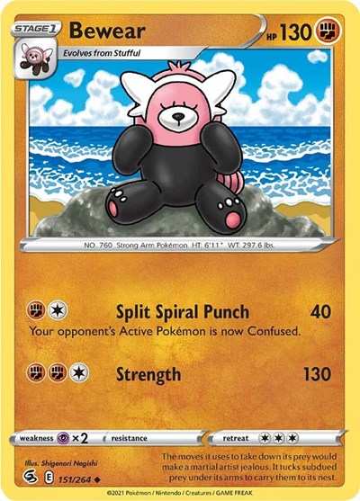 Bewear (SWSH08: Fusion Strike) Near Mint