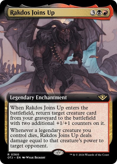 Rakdos Joins Up (Extended Art) (Outlaws of Thunder Junction) Light Play