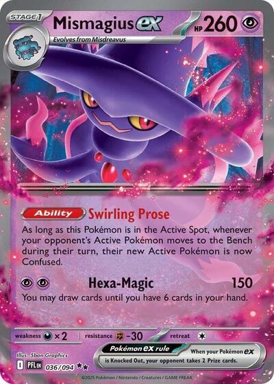 Mismagius ex - 036 (ME02: Phantasmal Flames) Near Mint Holofoil