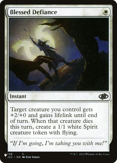 Blessed Defiance (The List) Near Mint