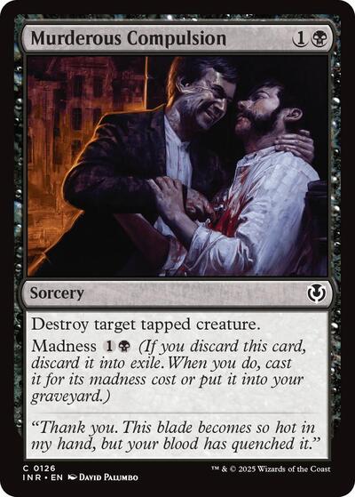 Murderous Compulsion (Innistrad Remastered) Light Play Foil