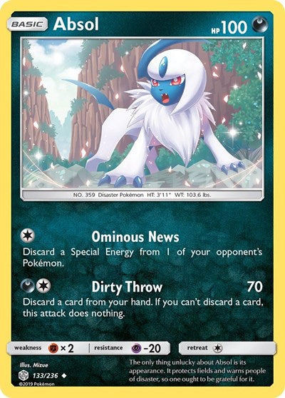 Absol (SM - Cosmic Eclipse) Near Mint Reverse Holofoil