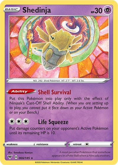 Shedinja (SWSH04: Vivid Voltage) Near Mint Reverse Holofoil