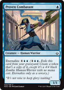 Proven Combatant (Hour of Devastation) Light Play Foil
