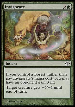 Invigorate (Duel Decks: Garruk vs Liliana) Light Play