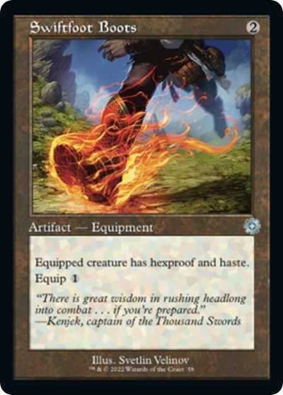 Swiftfoot Boots (The Brothers' War: Retro Frame Artifacts) Near Mint