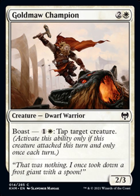Goldmaw Champion (Kaldheim) Light Play Foil