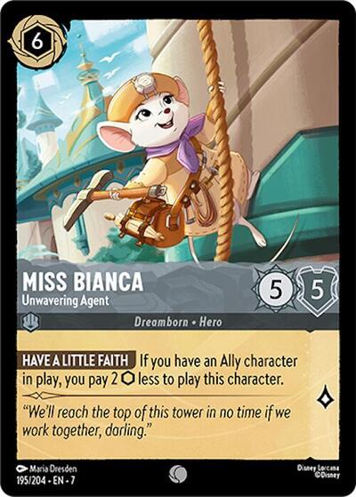 Miss Bianca - Unwavering Agent (Archazia's Island) Near Mint