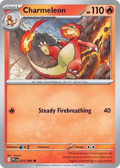 Charmeleon (ME02: Phantasmal Flames) Near Mint Reverse Holofoil