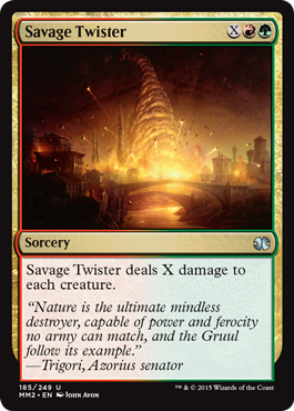 Savage Twister (Modern Masters 2015) Light Play Foil