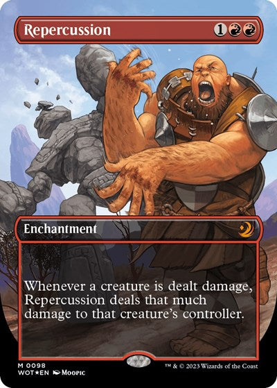 Repercussion (Anime Borderless) (Confetti Foil) (Wilds of Eldraine: Enchanting Tales) Near Mint Foil