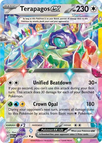 Terapagos ex (ME: Ascended Heroes) Near Mint Holofoil