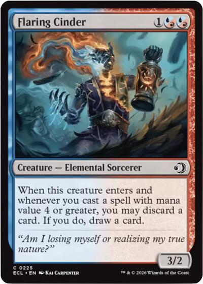 Flaring Cinder (Lorwyn Eclipsed) Near Mint Foil