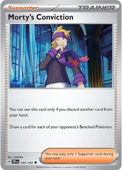 Morty's Conviction - 155 (SV05: Temporal Forces) Near Mint