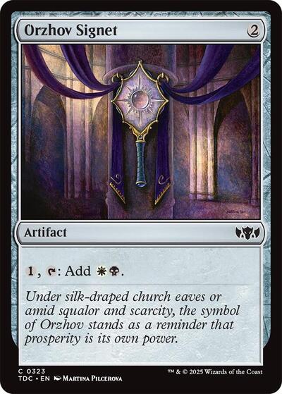 Orzhov Signet (Commander: Tarkir: Dragonstorm) Near Mint