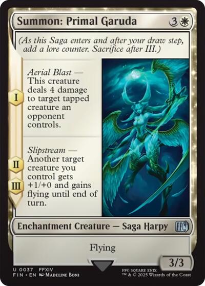 Summon: Primal Garuda (Universes Beyond: FINAL FANTASY) Near Mint Foil