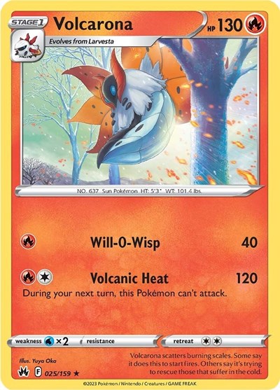 Volcarona (Crown Zenith) Near Mint