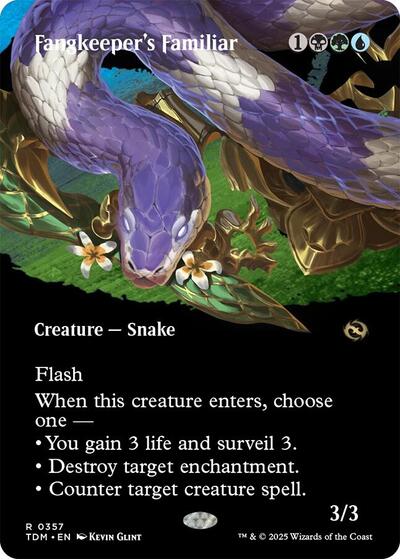 Fangkeeper's Familiar (Borderless) (Tarkir: Dragonstorm) Light Play