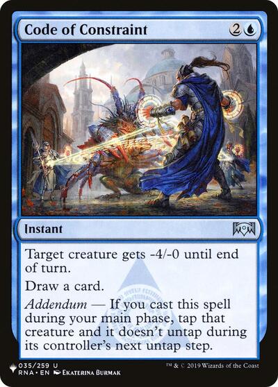 Code of Constraint (The List) Near Mint