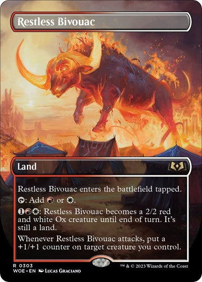 Restless Bivouac (Borderless) (Wilds of Eldraine) Light Play