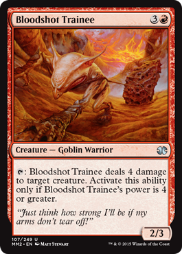 Bloodshot Trainee (Modern Masters 2015) Light Play Foil