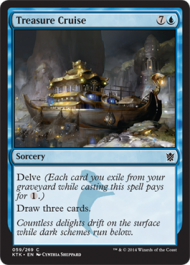 Treasure Cruise (Khans of Tarkir) Light Play