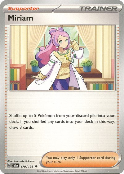 Miriam - 179 (Scarlet and Violet: Base Set) Near Mint Reverse Holofoil