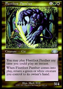 Fleetfoot Panther (Planeshift) Light Play