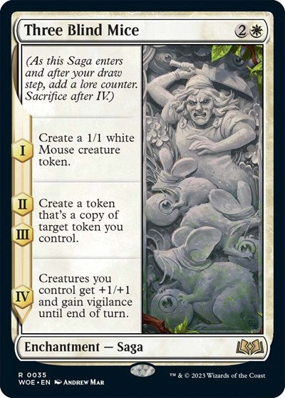 Three Blind Mice (Wilds of Eldraine) Near Mint Foil
