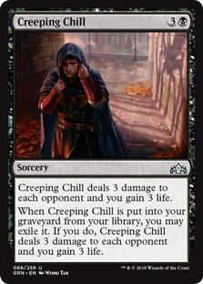 Creeping Chill (Guilds of Ravnica) Light Play