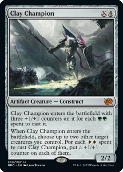Clay Champion (The Brothers' War) Near Mint Foil
