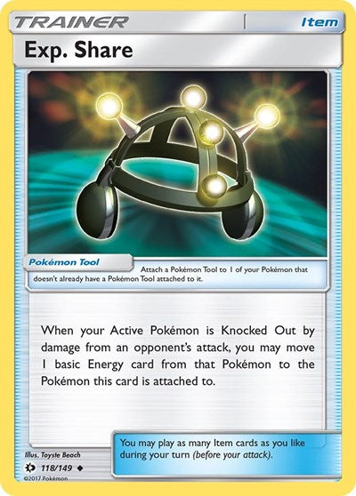 Exp. Share (SM Base Set) Near Mint